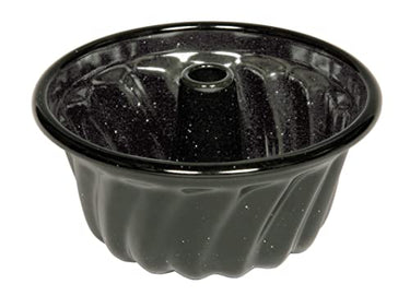 Riess, 0548-022, Mini Backform, Guglhupfform, CLASSIC - BACKFORMEN, Durchmesser 12 cm, Höhe 6,6 cm, Emaille, schwarz im Sale